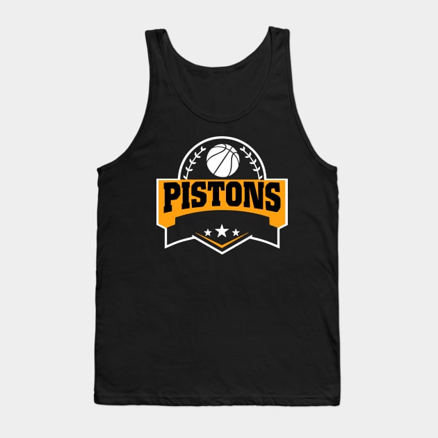 Personalized Basketball Pistons Proud Name Vintage Beautiful Tank Top by Frozen Jack monster